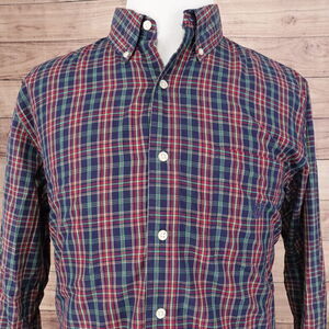 CHAPS EASY CARE LONG SLEEVE PLAID BUTTON DOWN SHIRT MENS‎ SZ L
